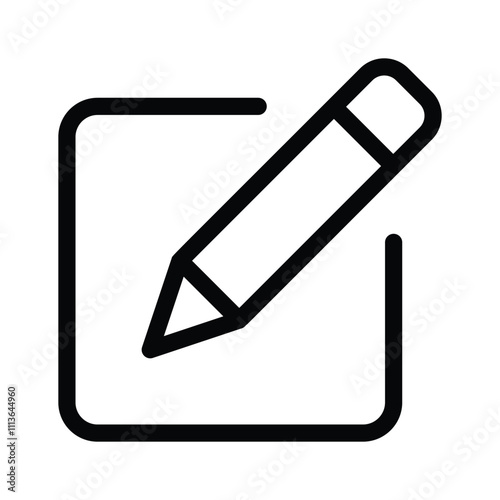 Icon of pencil, edit sign vector design