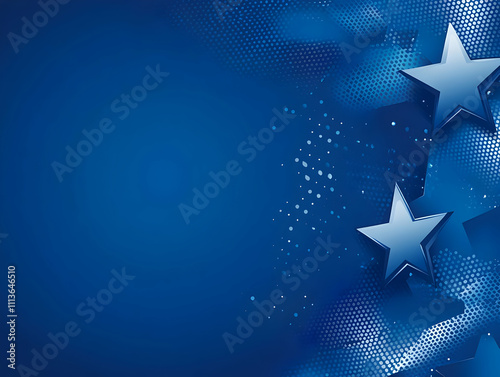 Wallpaper Mural Blue Abstract Background with Stars Torontodigital.ca