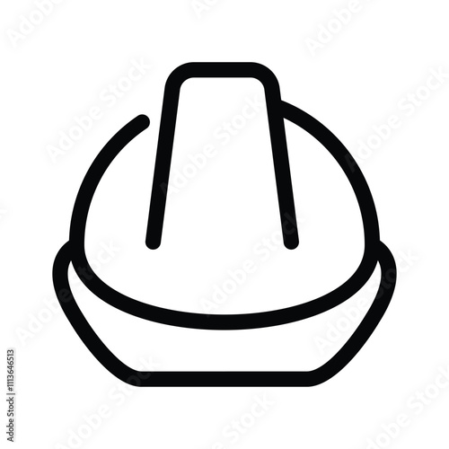 Have a look at this amazing icon of safety helmet in trendy style