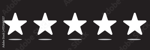 Star vector isolated icon. Stars vector icons. Stars collection