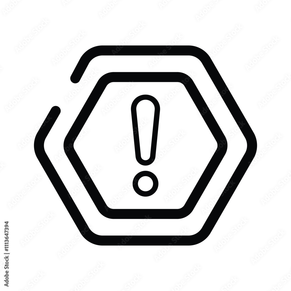 Danger warning icon designed in modern style, alert icon Danger warning icon designed in modern style, alert icon