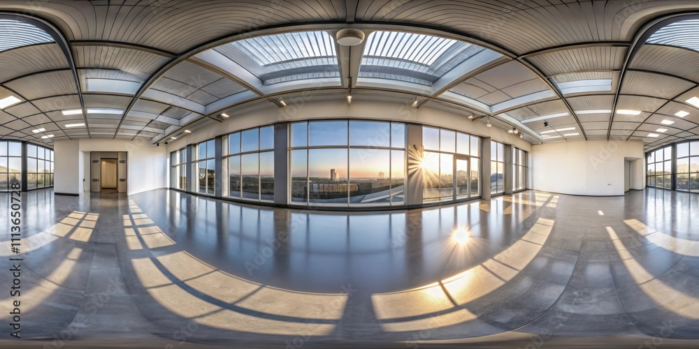 Obraz premium VR 360 studio panorama with reflections, Animation hdri, VR, 360, studio, panorama, reflections, Animation