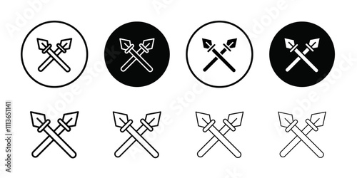 lance icon Outline vector for web ui
