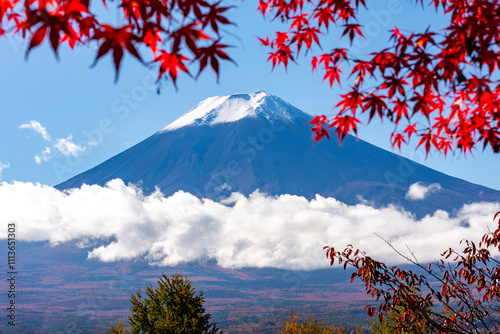 Mount Fuji - symbol of Japan in autumn photo