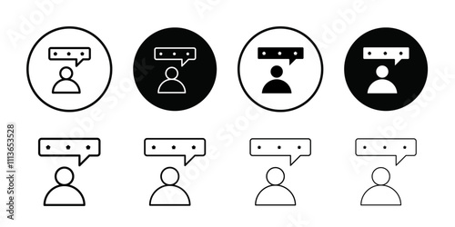 review icon Outline vector for web ui
