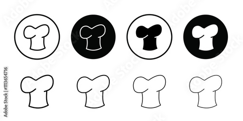 toque icon Outline vector for web ui