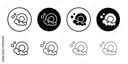 Washing plate icon Outline vector for web ui