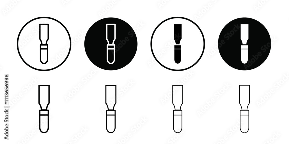 chisel icon Outline vector for web ui chisel icon Outline vector for web ui