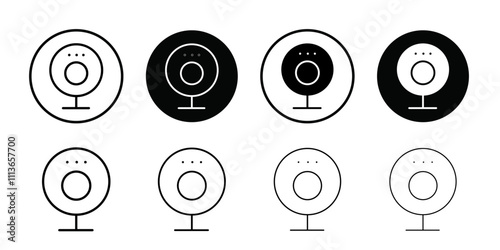 Digital Webcam icon Outline vector for web ui