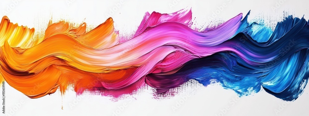 Abstract Flowing Colors Acrylic Paint Brushstroke Texture Splash Wave Design Ribbon Pink Orange Blue Motion Abstract Flowing Colors Acrylic Paint Brushstroke Texture Splash Wave Design Ribbon Pink Orange Blue Motion