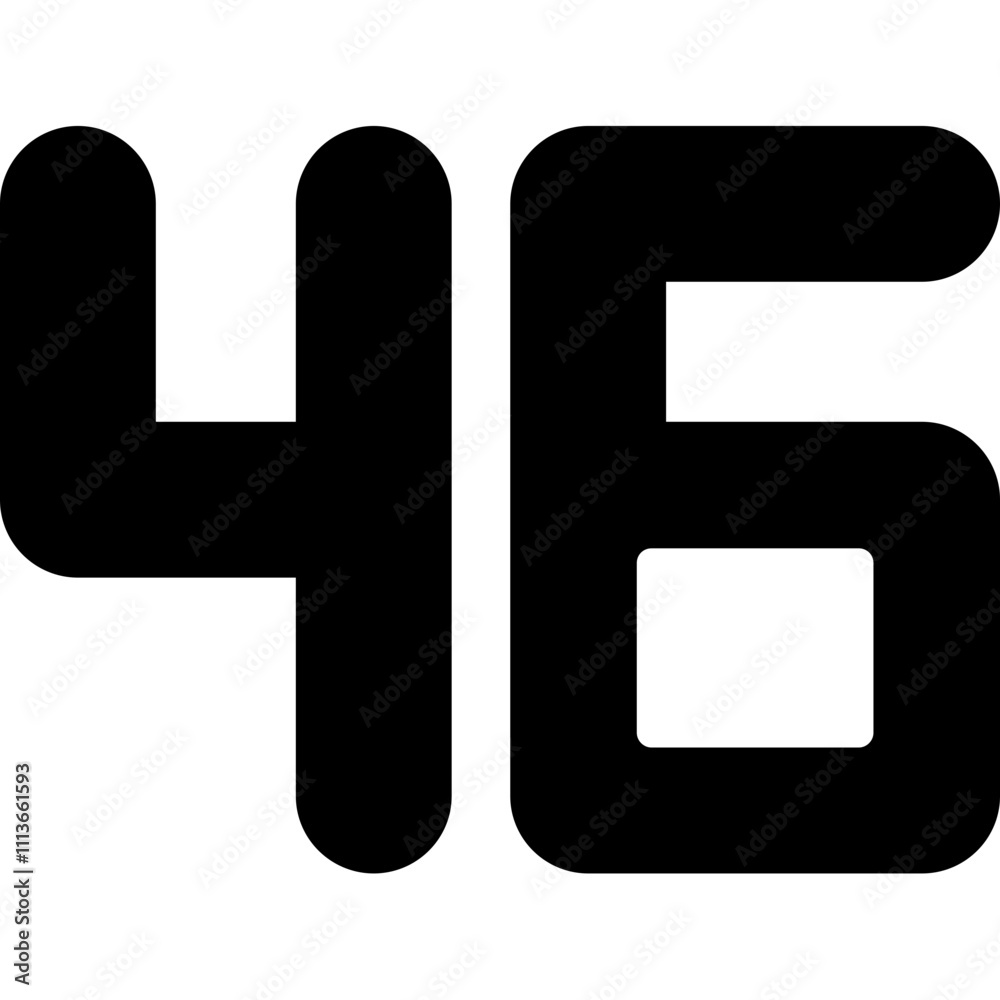 Fototapeta premium Forty Six Icon