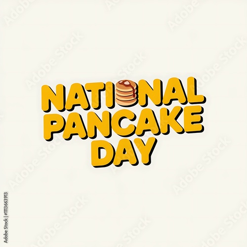 National Pancake Day Celebration Graphic Design