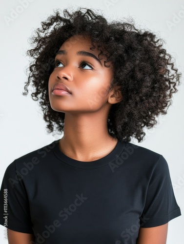 Elegant and Trendy African-American Woman in Street Style