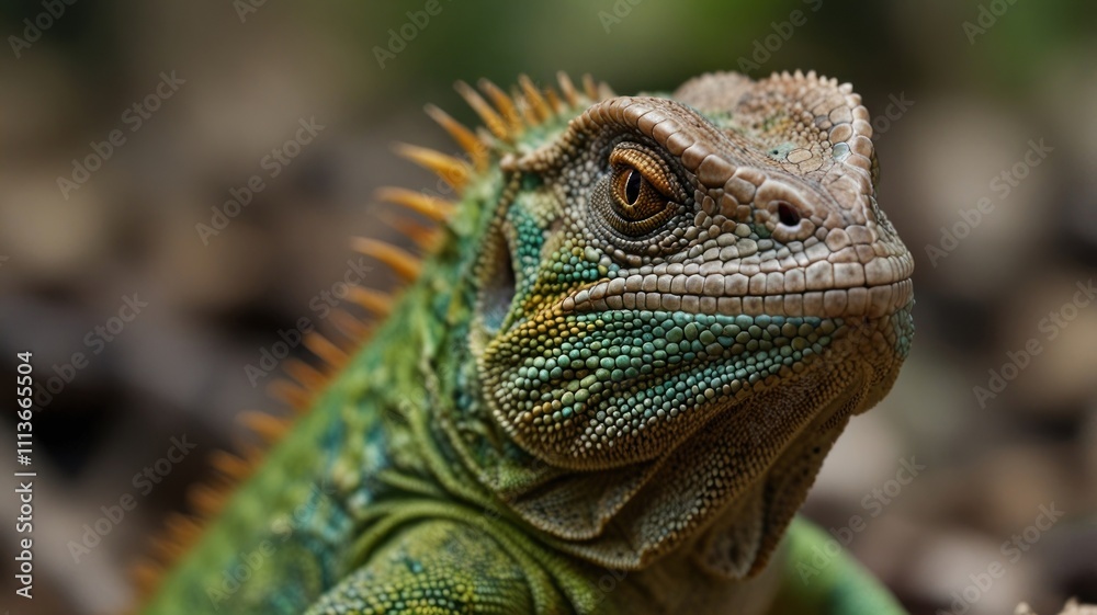 Obraz premium Stunning Lizard Closeup