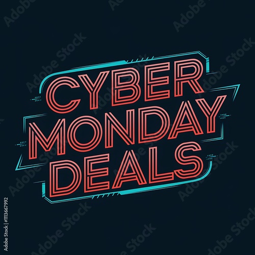 Cyber Monday Deals Graphic Design Announcement