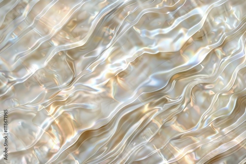 Obraz na płótnie Shining mother of pearl texture with a wave patterns w salonie