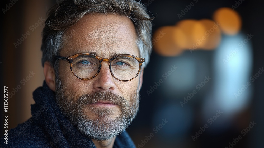 a man with a beard and glasses a man with a beard and glasses