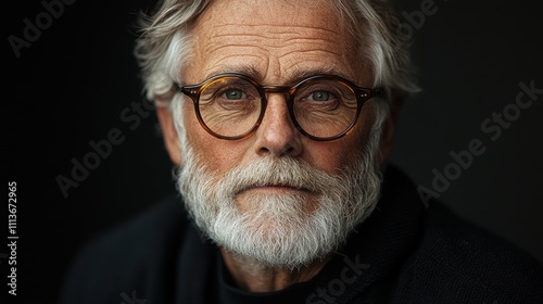 a man with white beard and glasses