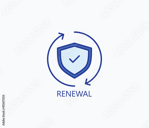 Renewal vector, icon or logo sign symbol illustration 