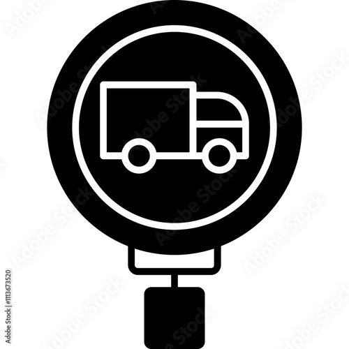 Truck Route Icon