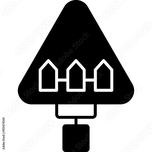Obraz na plátně Level Crossing Icon