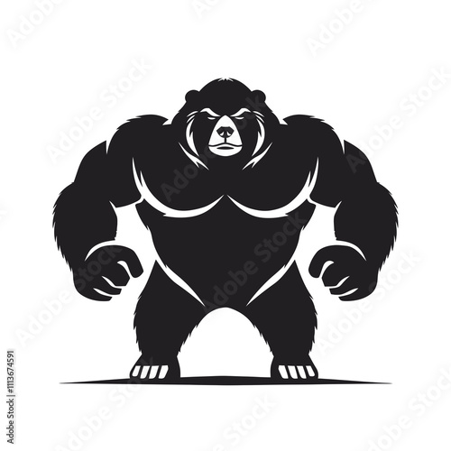 mole gym silhouette vector illustration