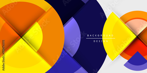 Target circle geometric abstract shapes. Vector Illustration For Wallpaper, Banner, Background, Card, Book Illustration, landing page