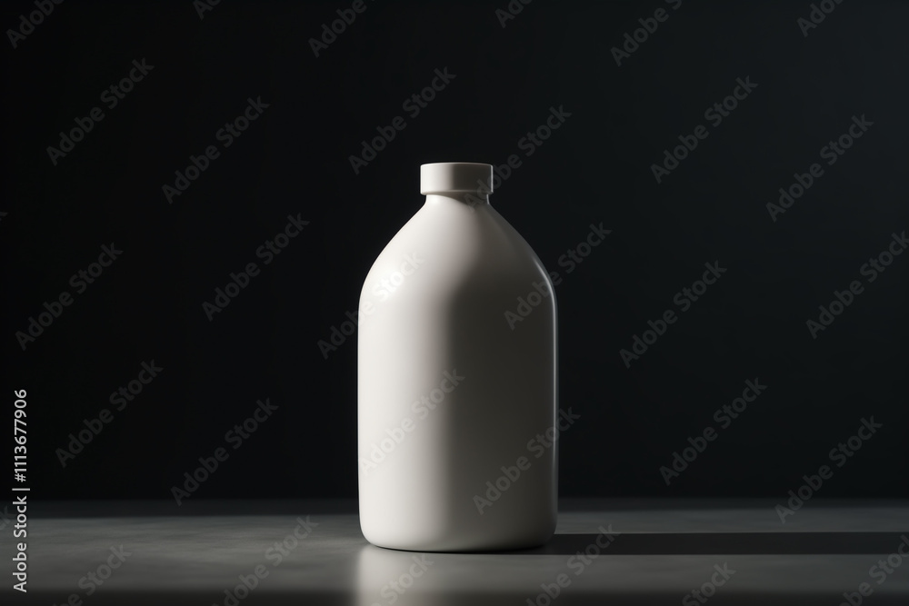 Minimal White Cosmetic Bottle for Branding Minimal White Cosmetic Bottle for Branding