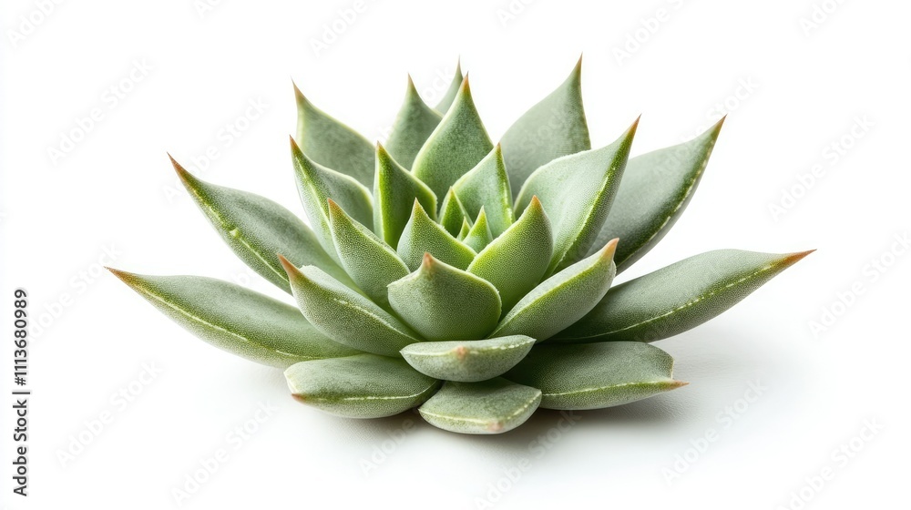 A minimalist shot of a small succulent cactus plant, isolated on a clean white background. A minimalist shot of a small succulent cactus plant, isolated on a clean white background.