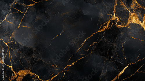 Black Gold Marble Texture  Luxury Background