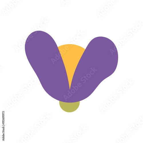 Colorful Floral Abstract Shapes Vector - 09