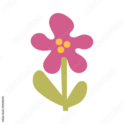 Colorful Floral Abstract Shapes Vector - 01