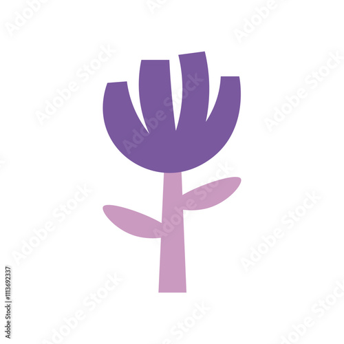 Colorful Floral Abstract Shapes Vector - 02