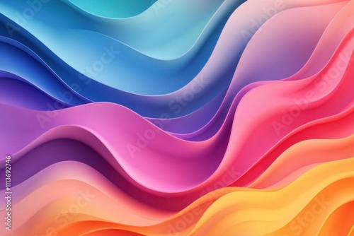 Abstract Colorful Wavy Background: A Symphony of Hues