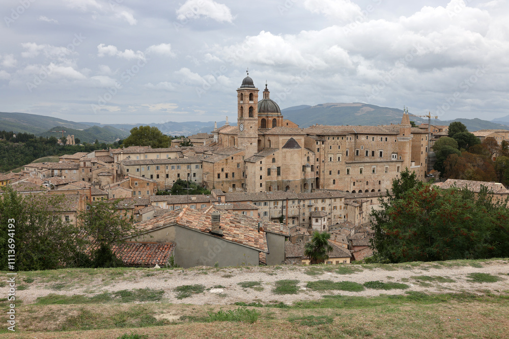 Obraz premium View of the city of Urbino. Marche, Italy