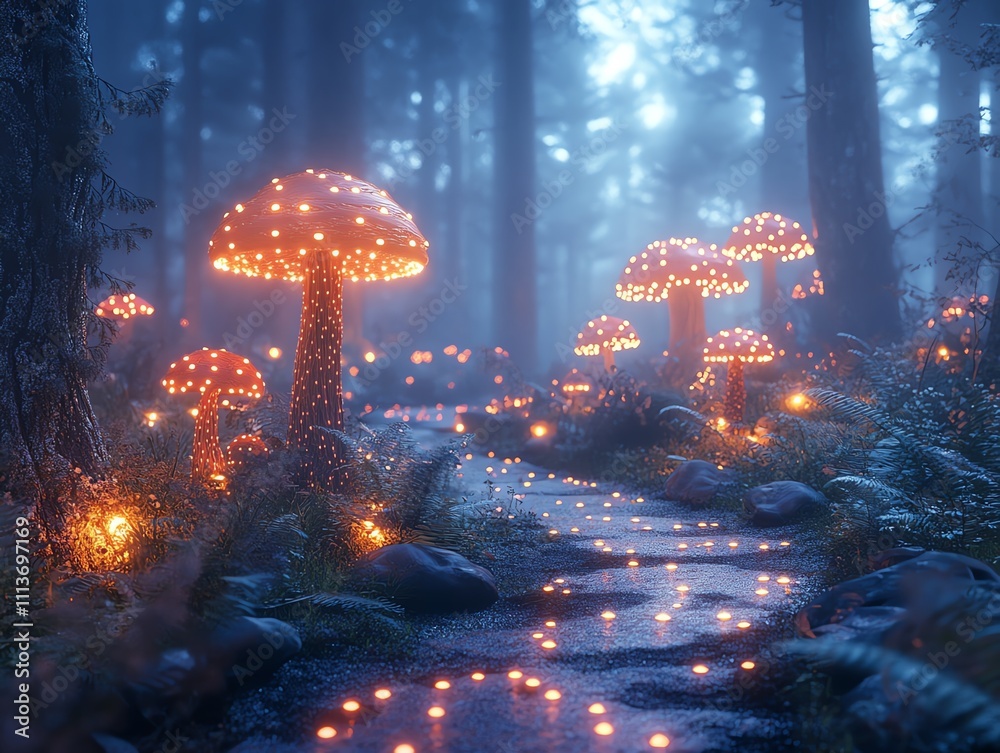Ethereal journey through a magical forest a dreamlike perspective of nature's wonders Ethereal journey through a magical forest a dreamlike perspective of nature's wonders