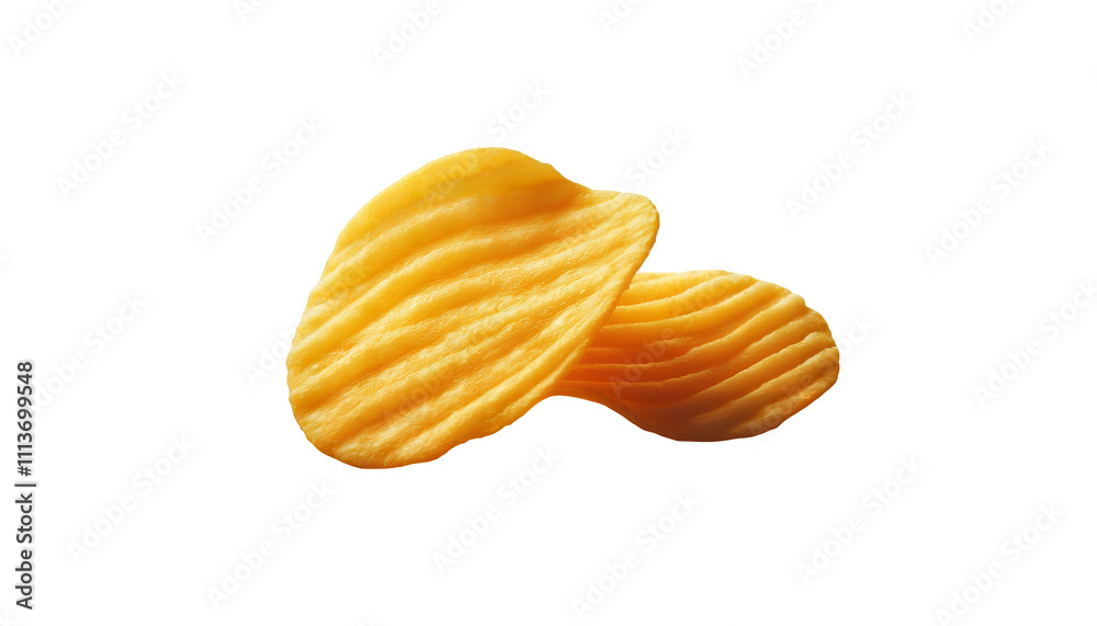 chips isolated on white