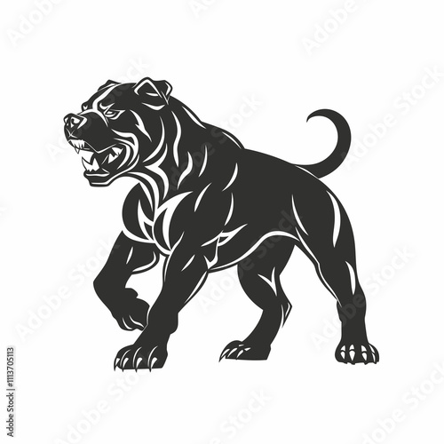 Mastiff Dog vector logo