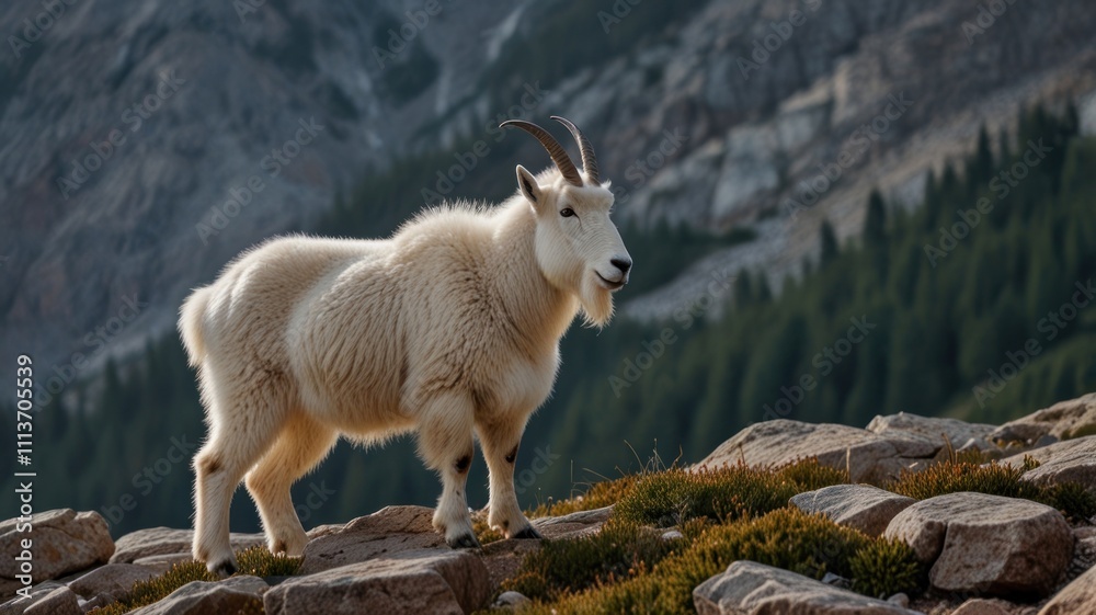 Obraz premium Mountain Goat Majesty