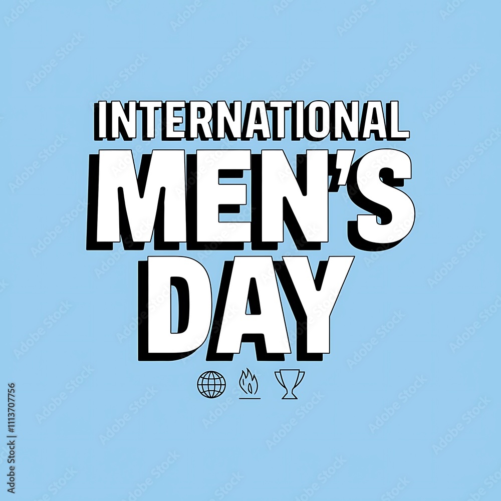 Fototapeta premium International Mens Day Celebrated Globally