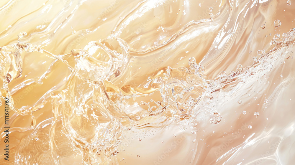 Abstract summer background with flowing liquid and light reflections Abstract summer background with flowing liquid and light reflections