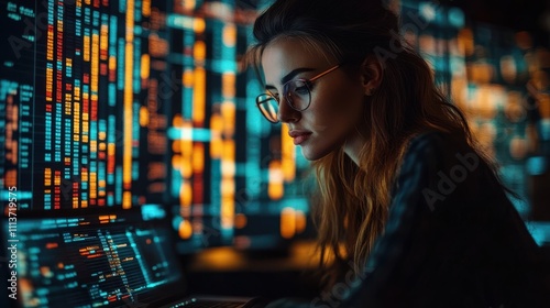 businesspeople investor trader analyze financial data chart trading forex investing in stock markets funds and digital assets business finance technology and investment concept trade budge