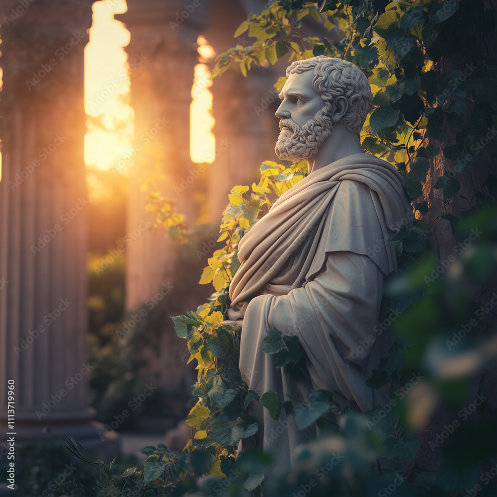 Statua di un oratore. Antica grecia. Antica Roma. Statua di un oratore. Antica grecia. Antica Roma.