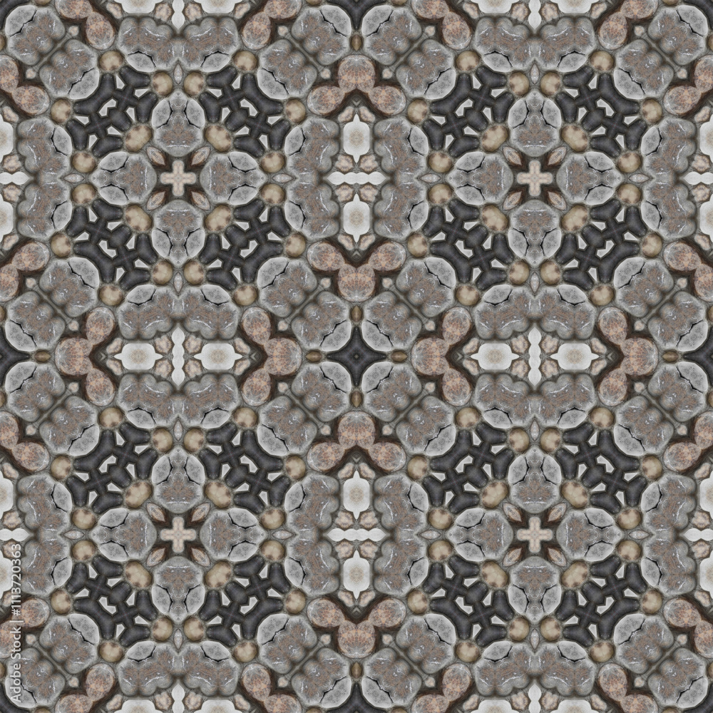 Obraz premium seamless abstract square pattern. texture symmetrical kaleidoscope. background creative