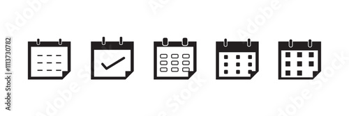 Calendar icon. Calendar line icon