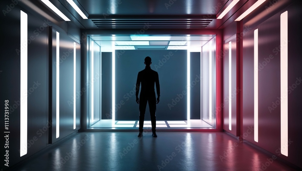 person in the corridor person in the corridor