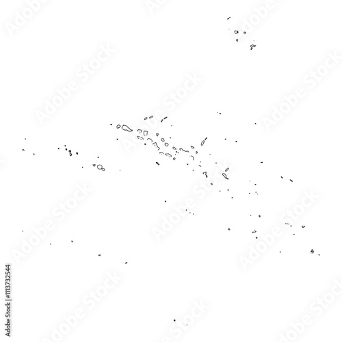 French Polynesia blank outline map