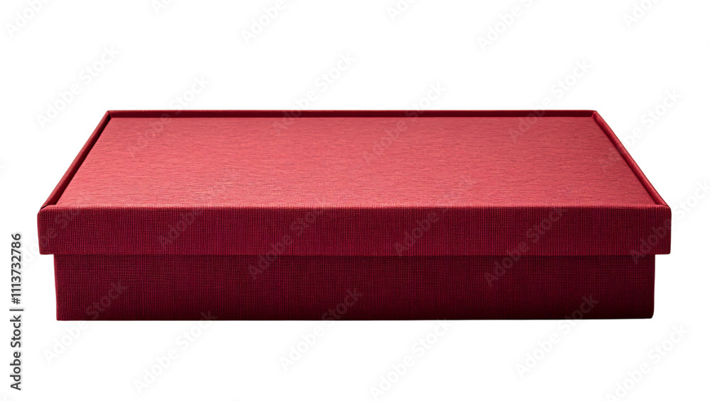 Red Gift Box Closed Cardboard Packaging Empty Present Container Maroon Texture Red Gift Box Closed Cardboard Packaging Empty Present Container Maroon Texture