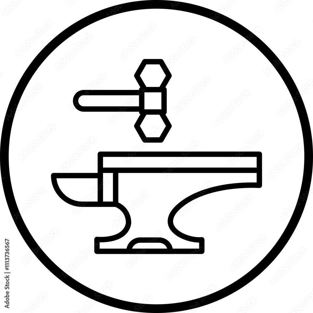 Blacksmith Icon Style Blacksmith Icon Style