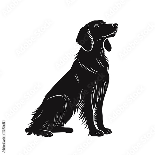 Aggressive Irish Setter Dog logo